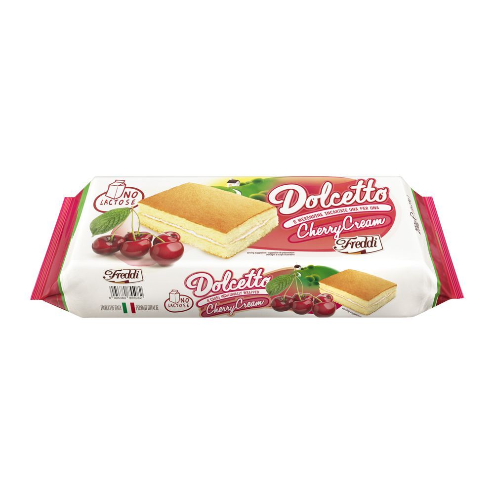Freddi Dolcetto Cherry Cream Mini Cake, 8-Pack, 200g
