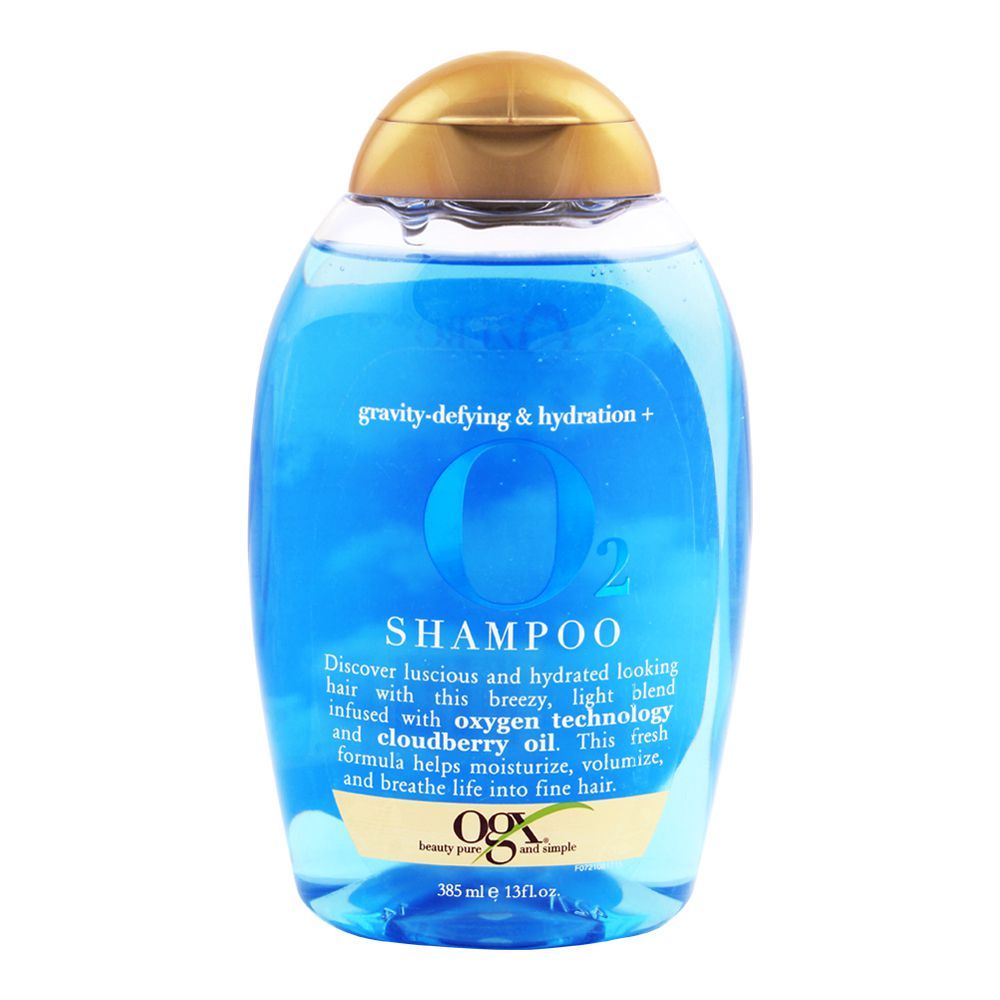 OGX Gravity-Defying & Hydration O2 Shampoo, Sulfate Free, 385ml