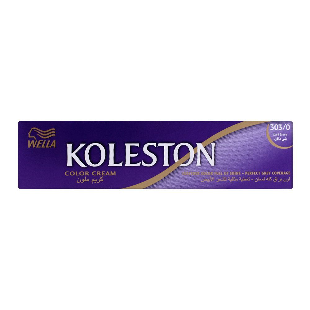 Wella Koleston Color Cream Tube, 303/0 Dark Brown, 60ml
