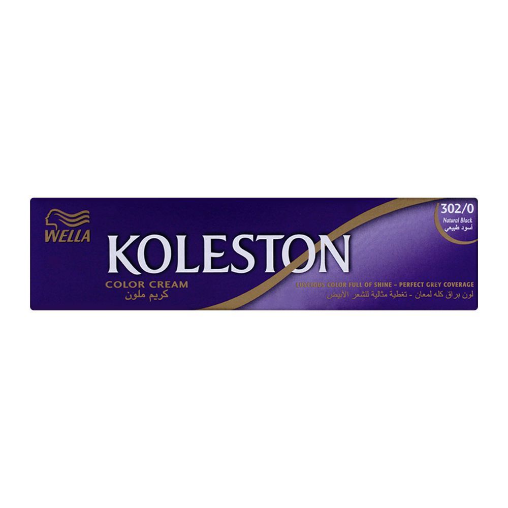 Wella Koleston Color Cream Tube, 302/0 Natural Black, 60ml