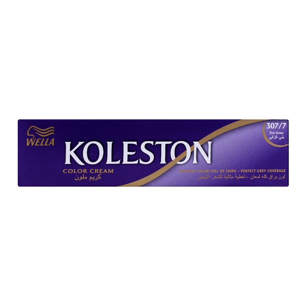 Wella Koleston Color Cream Tube, 307/7 Deer Brown, 60ml