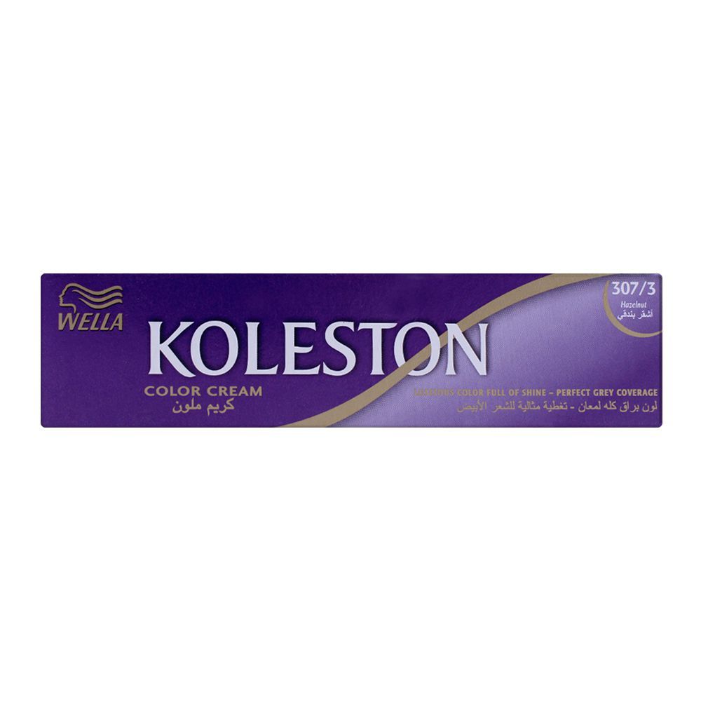 Wella Koleston Color Cream Tube, 307/3 Hazelnut, 60ml