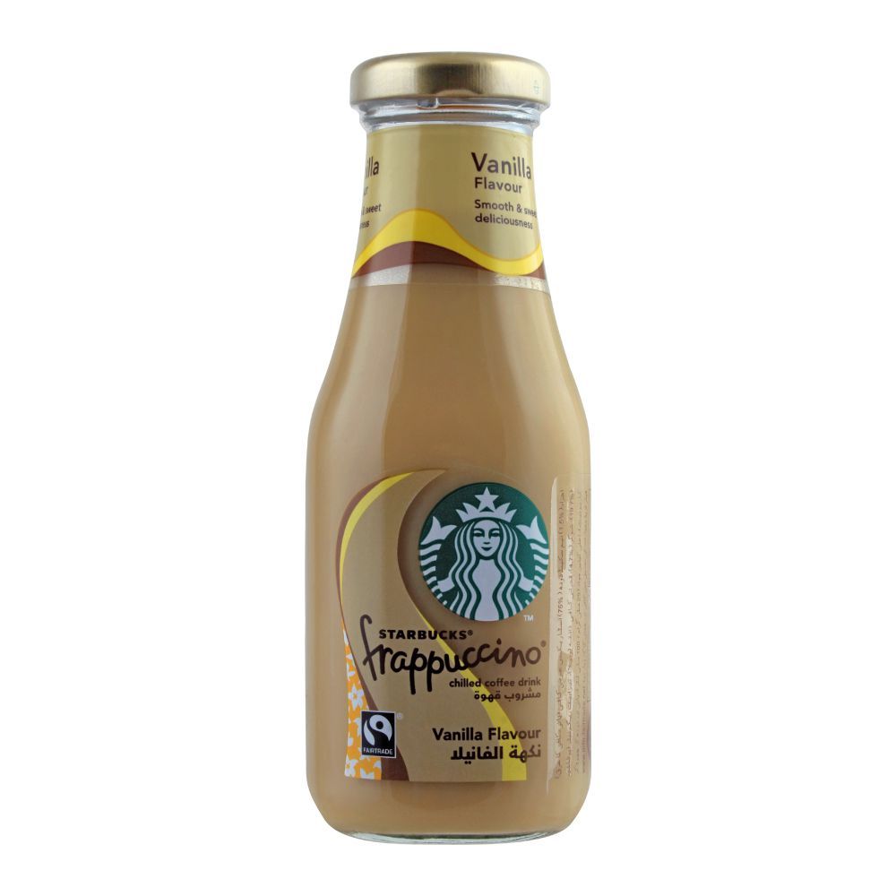 Starbucks Frappuccino Coffee Drink, Vanilla Flavor, Bottle, 250ml