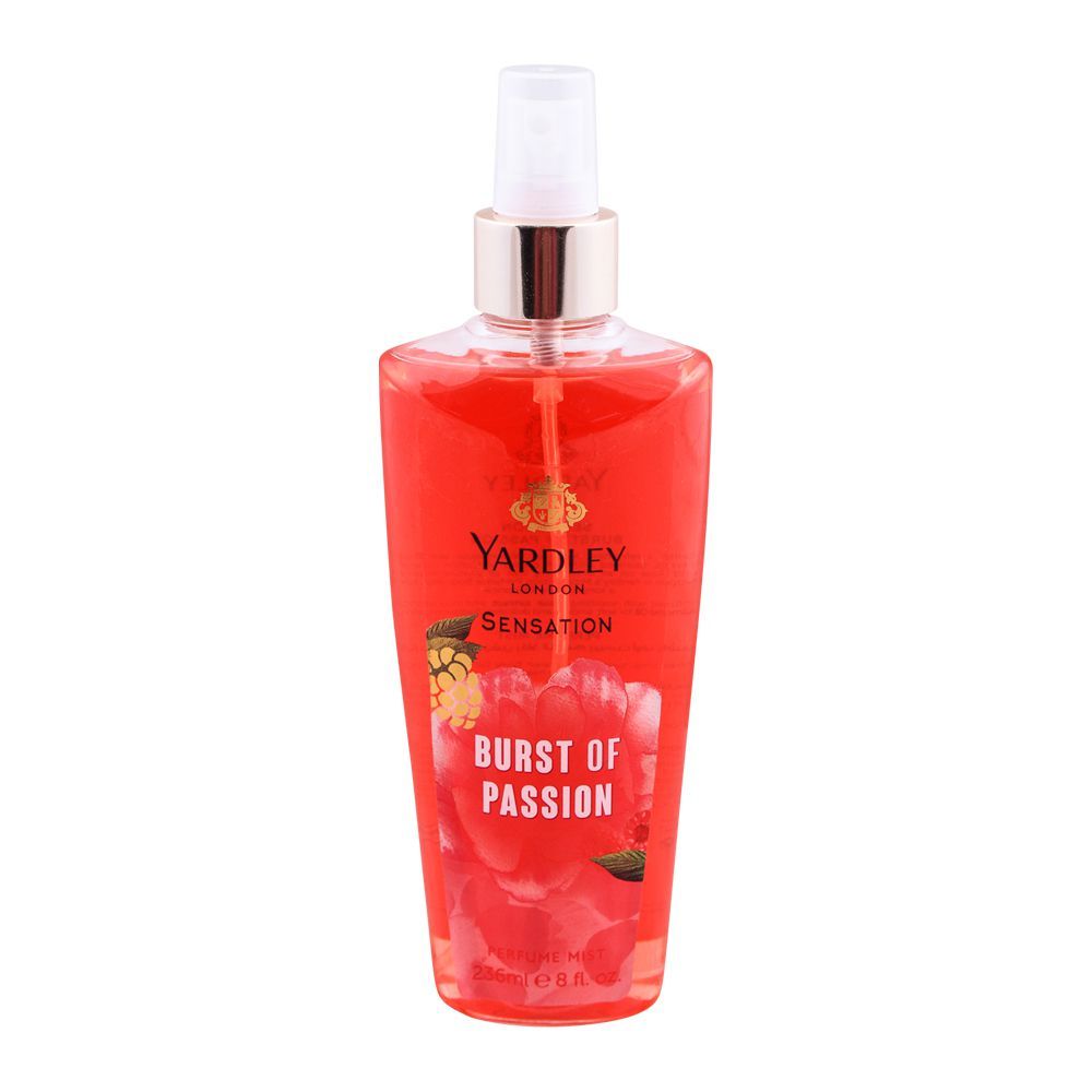 Yardley Sensation Burst Of Passion Perfume Mist, 236ml