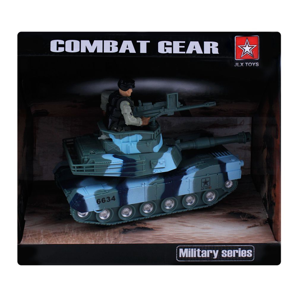 Live Long Army Combat Tank, Green, 6634A-G