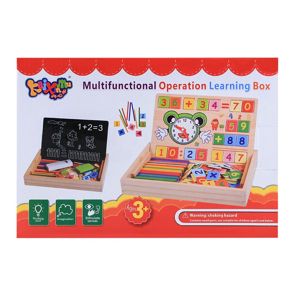 Live Long Wooden Multi Operation Learning Box, 2305-14