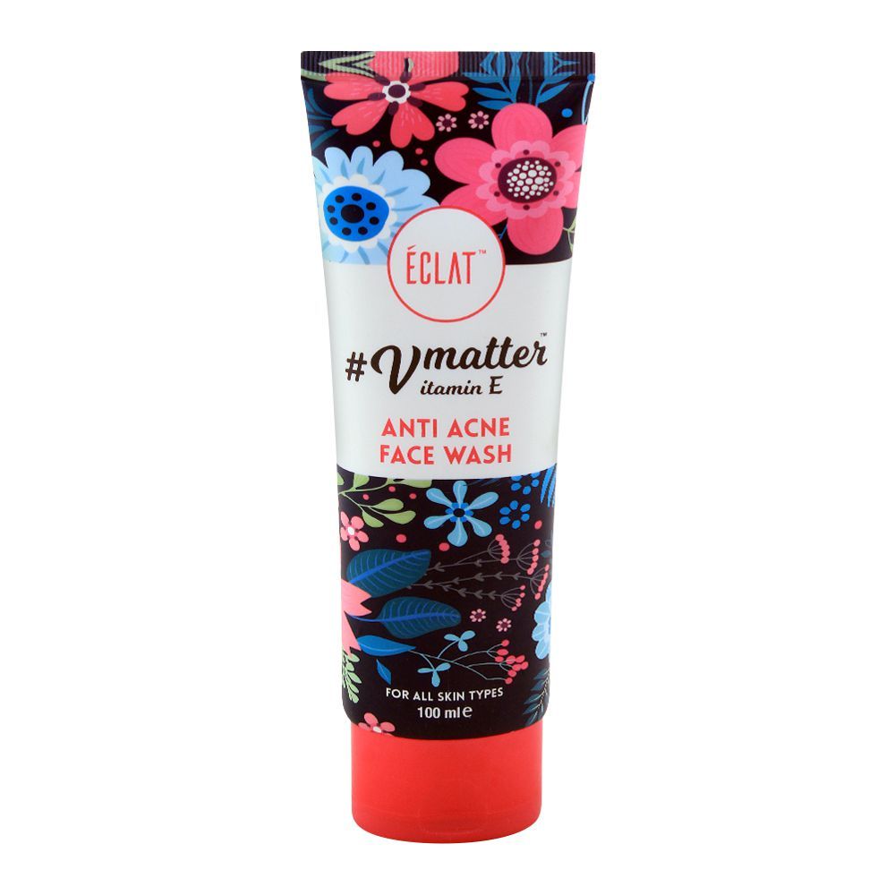 Eclat Vmatter Vitamin E Anti Acne Face Wash, For All Skin Types, 100ml