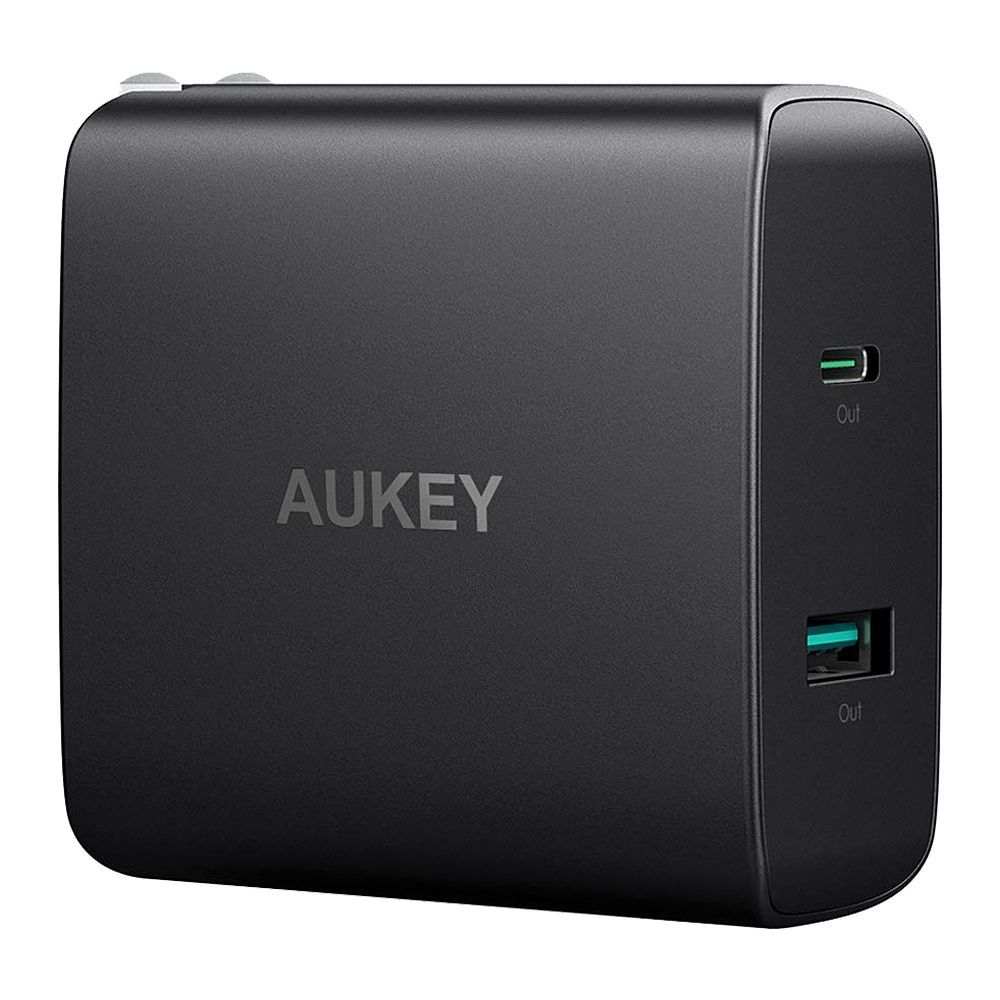 Aukey Amp USB-C Wall Charger, Black, PA-Y10