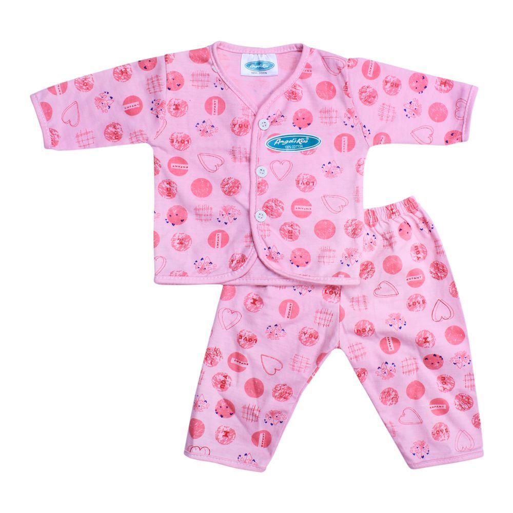 Angel's Kiss Baby Suit, Newborn, Pink
