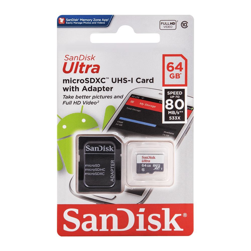 Sandisk Ultra 64GB SDXC Micro SD