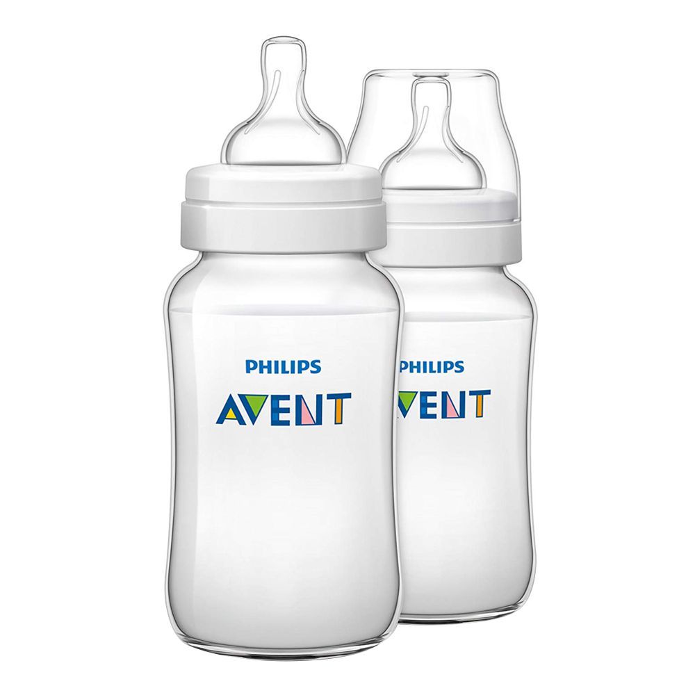 Avent Anti-Colic Wide Neck Feeding Bottle, 2-Pack, 330ml/11oz, SCF816/27