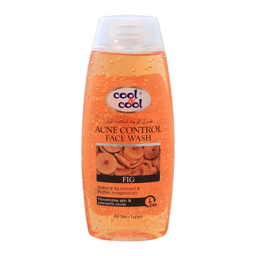 Cool & Cool Fig Acne Control Face Wash, All Skin Types, 200ml