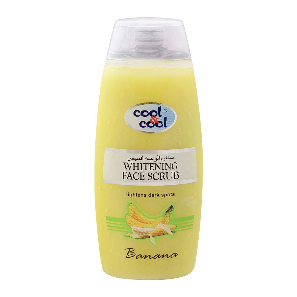 Cool & Cool Banana Whitening Face Scrub, Lightens Dark Spots, 200ml