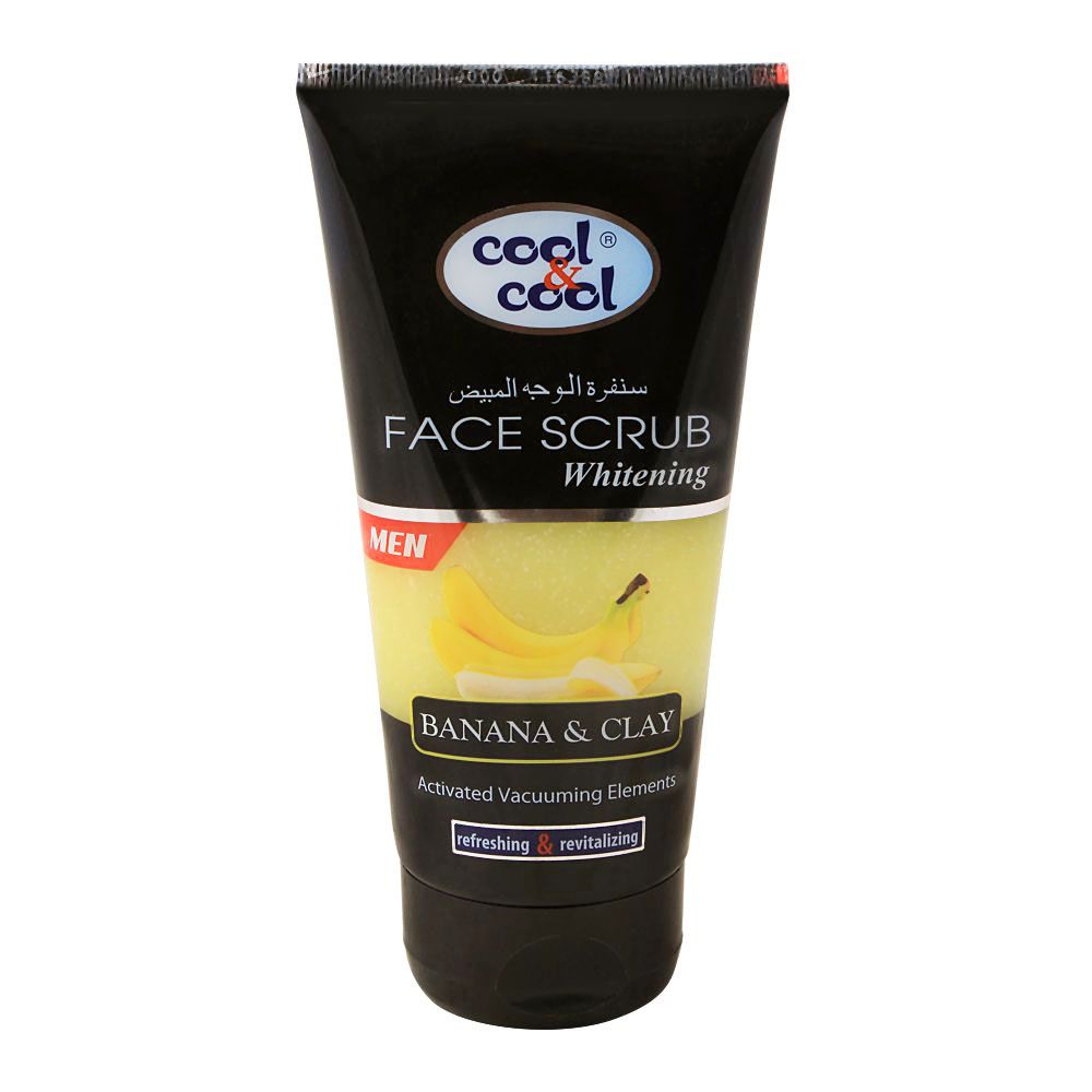 Cool & Cool Men Banana & Clay Whitening Face Scrub, 150ml