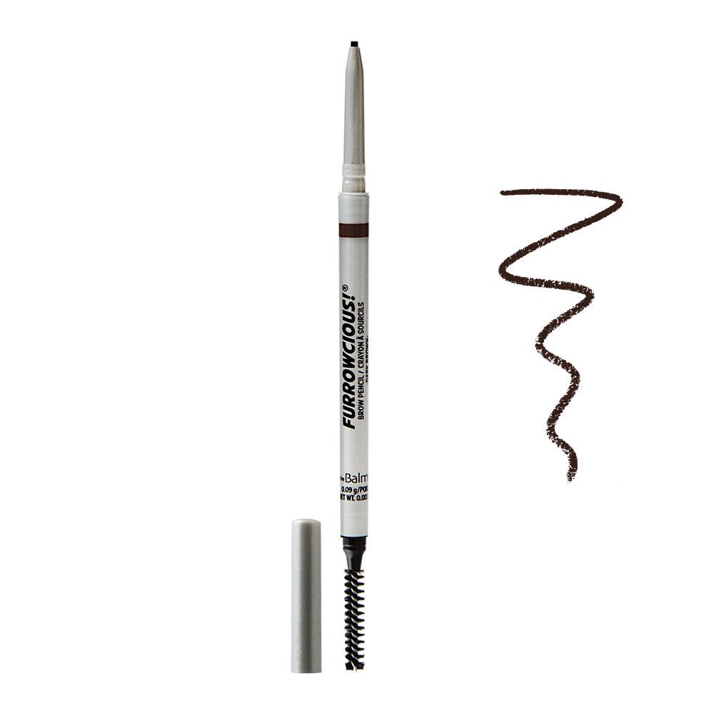 theBalm Furrowcious Eyebrow Pencil, Dark Brown, 0.09g