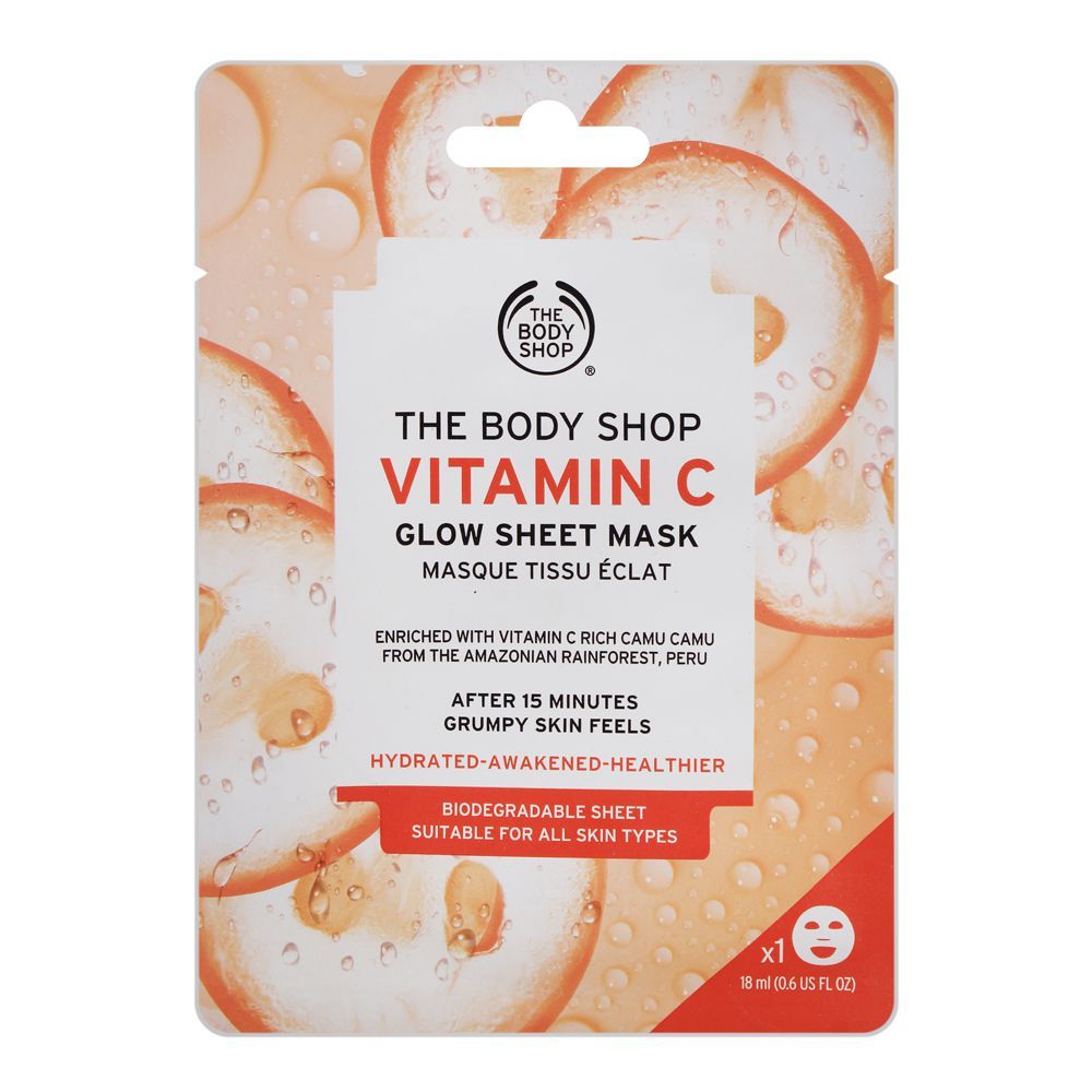The Body Shop Vitamin C Glow Sheet Mask, 18ml