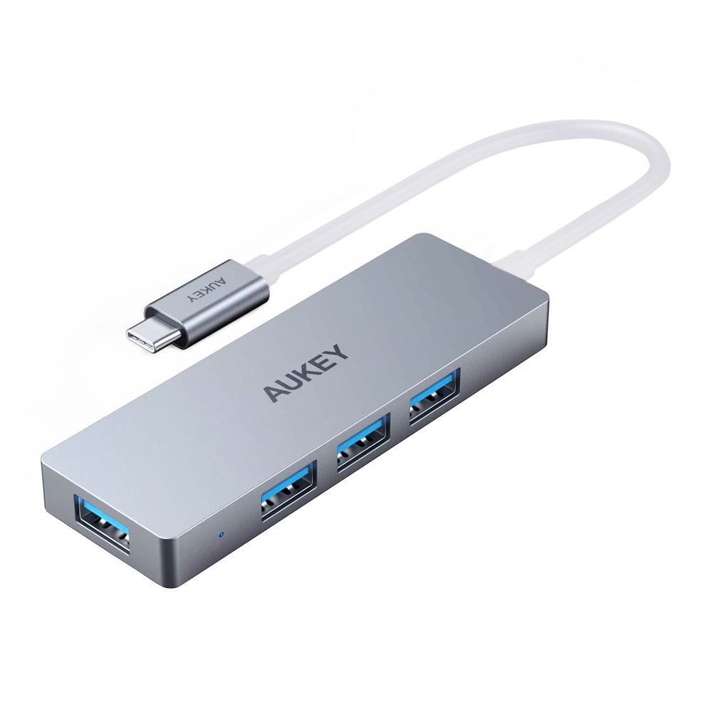Aukey USB-C To 4-Ports USB 3.0 Aluminium Hub, CB-C62