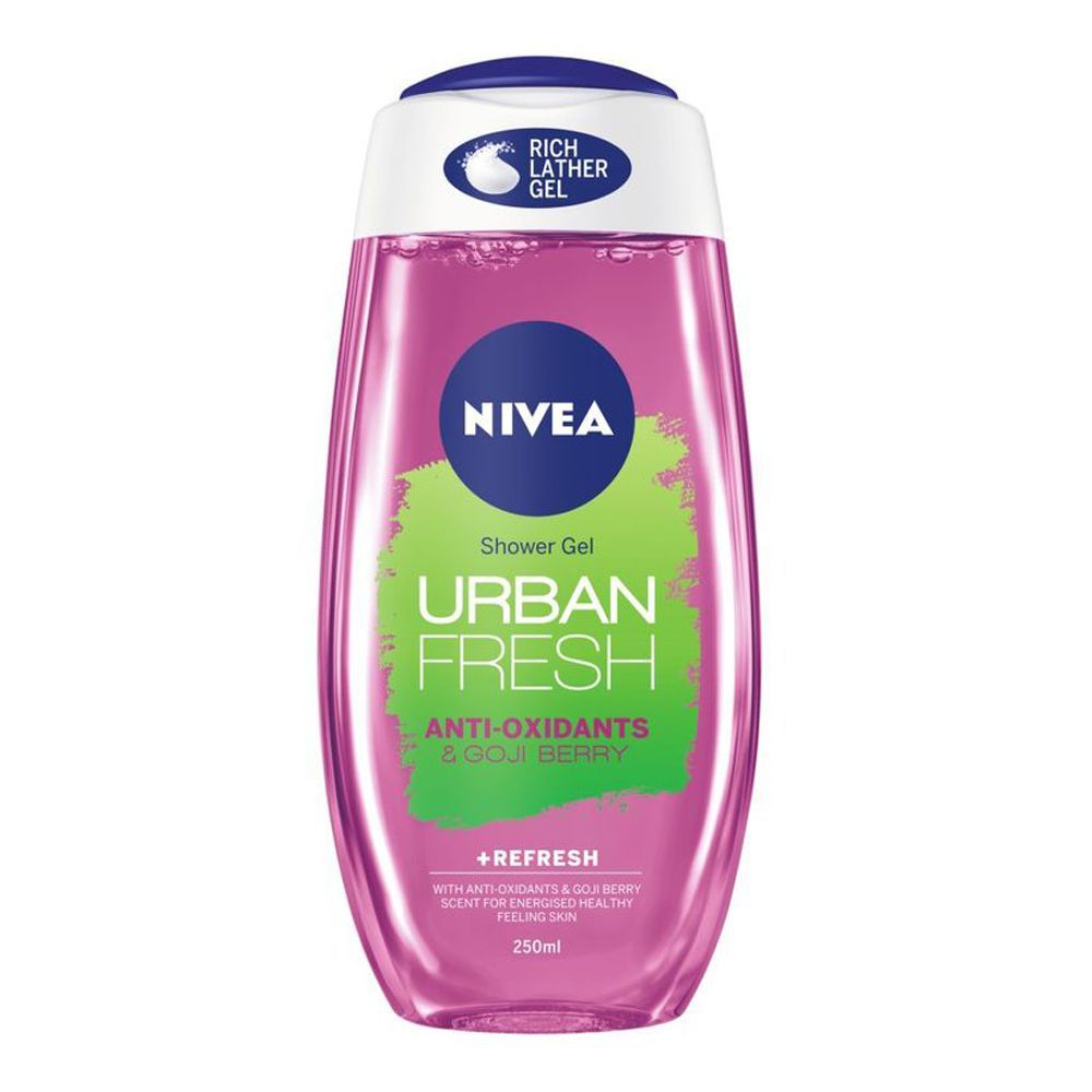 Nivea Urban Fresh Anti-Oxidants & Goji Berry Shower Gel, 250ml