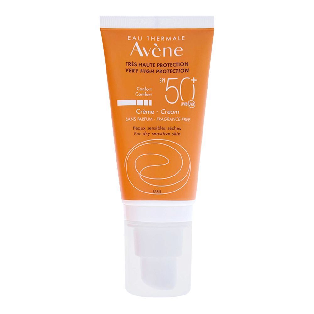 Avene Very High Protection SPF 50+ Cream For Dry Sensitive Skin, Fragrance Free, 50ml