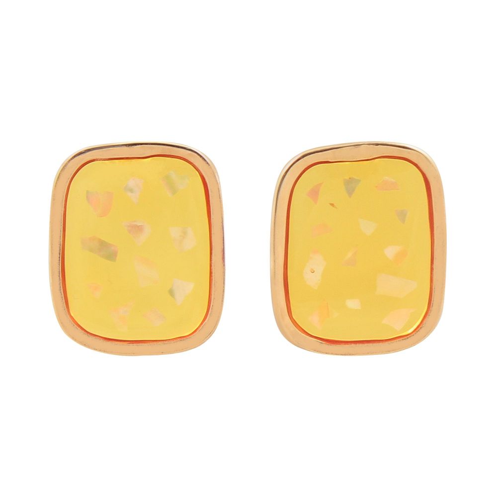 Girls Earrings, Yellow, NS-076