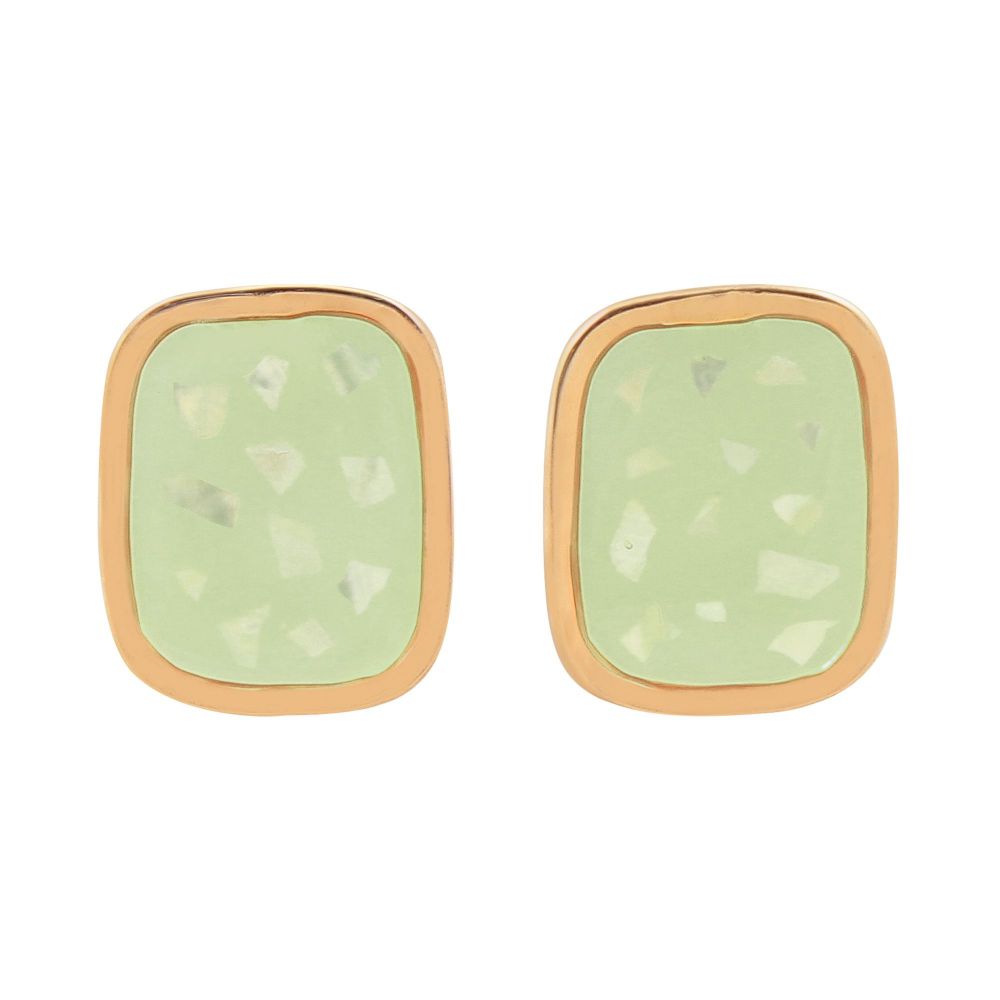 Girls Earrings, Green, NS-076