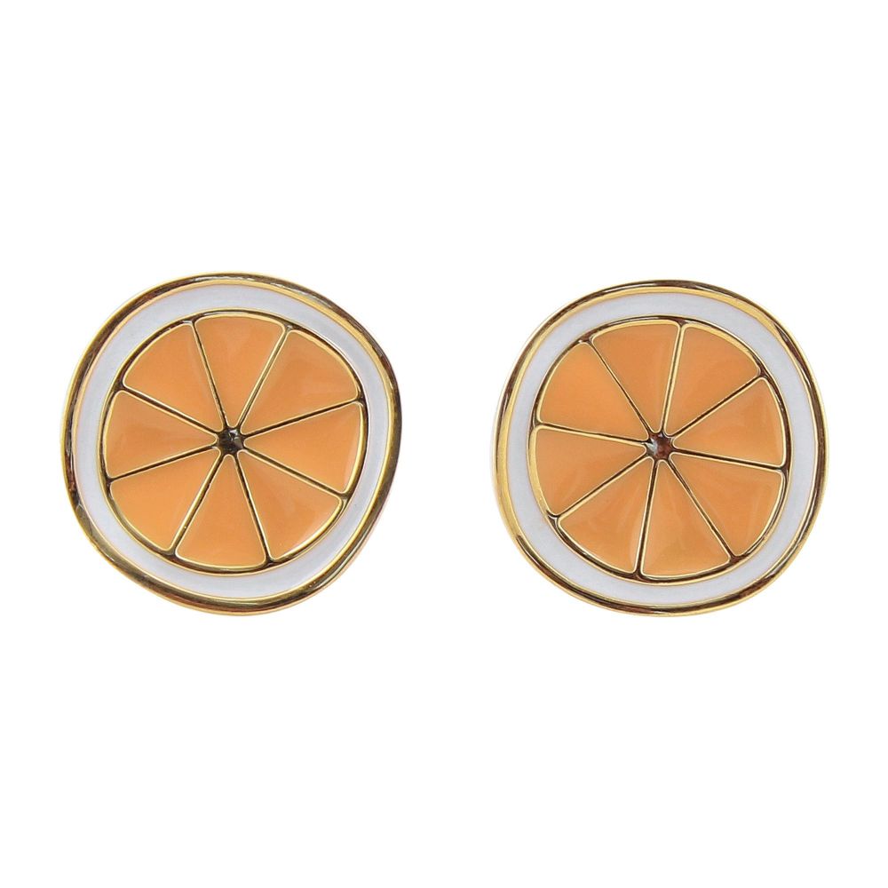 Girls Earrings, Orange, NS-0113