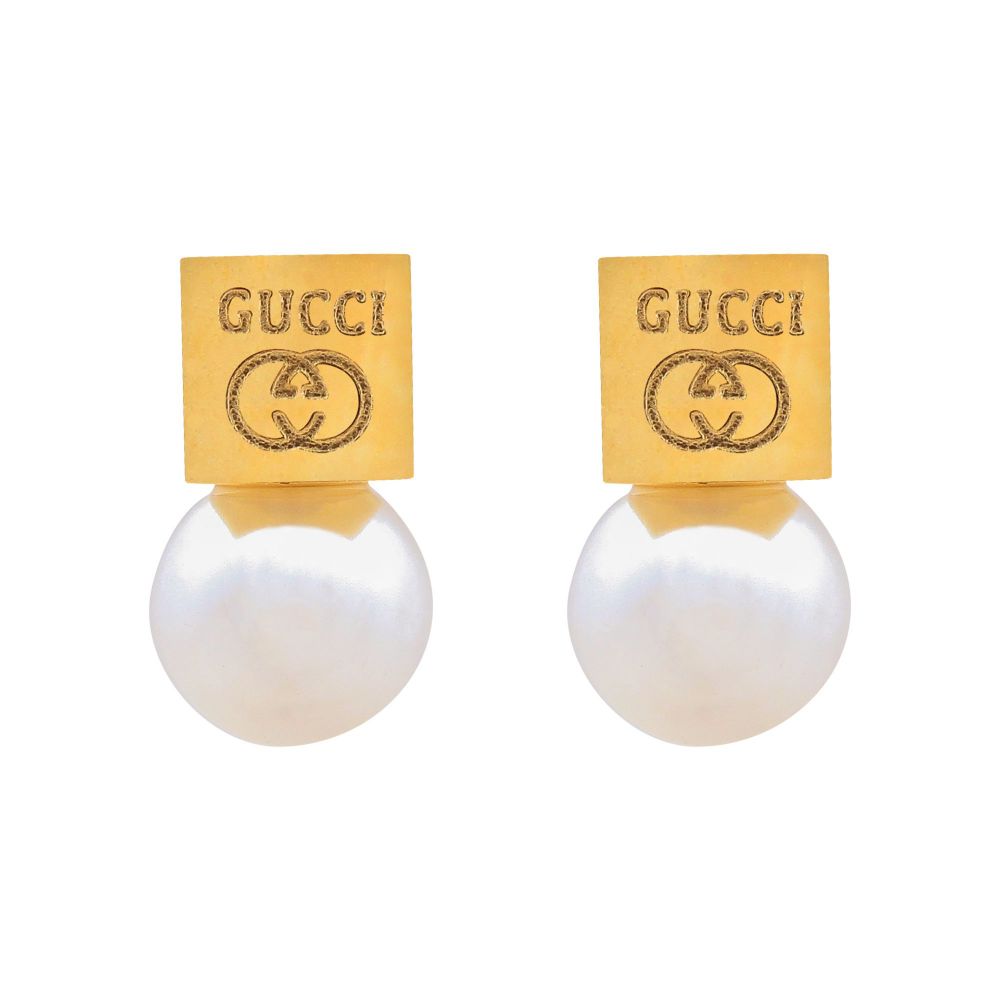 Gucci Style Girls Earrings, Golden, NS-0117