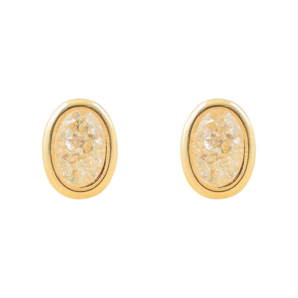 Girls Earrings, Golden, NS-0137