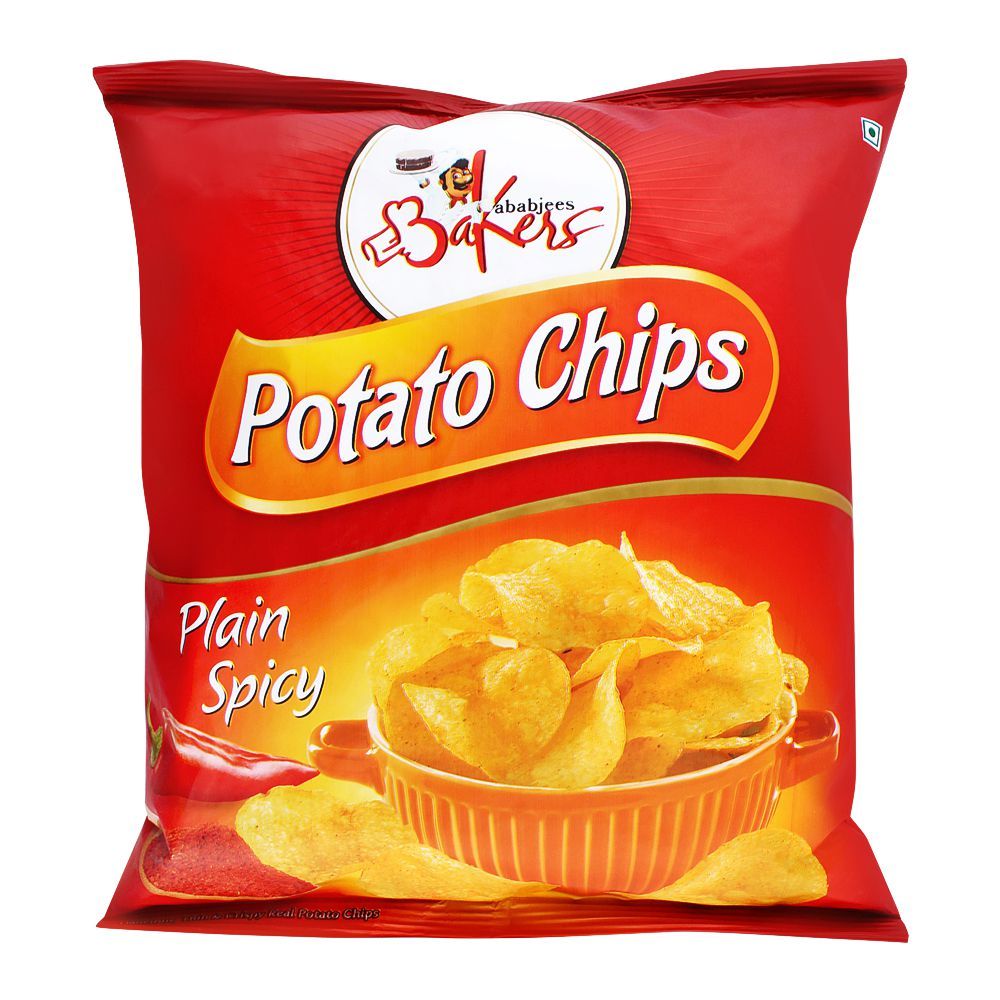 Bakers Potato Chips, Plain Spicy, 100g