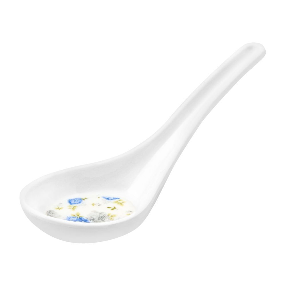 Sky Melamine Soup Spoon, Blue, 6 Pieces