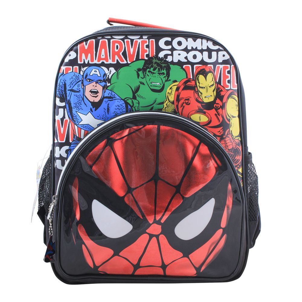 Marvel Comics Boys Backpack, Black, SPNG-5030