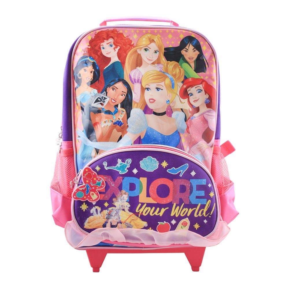 Explore Your World Girls Trolly Backpack, Pink, PCNG-6023