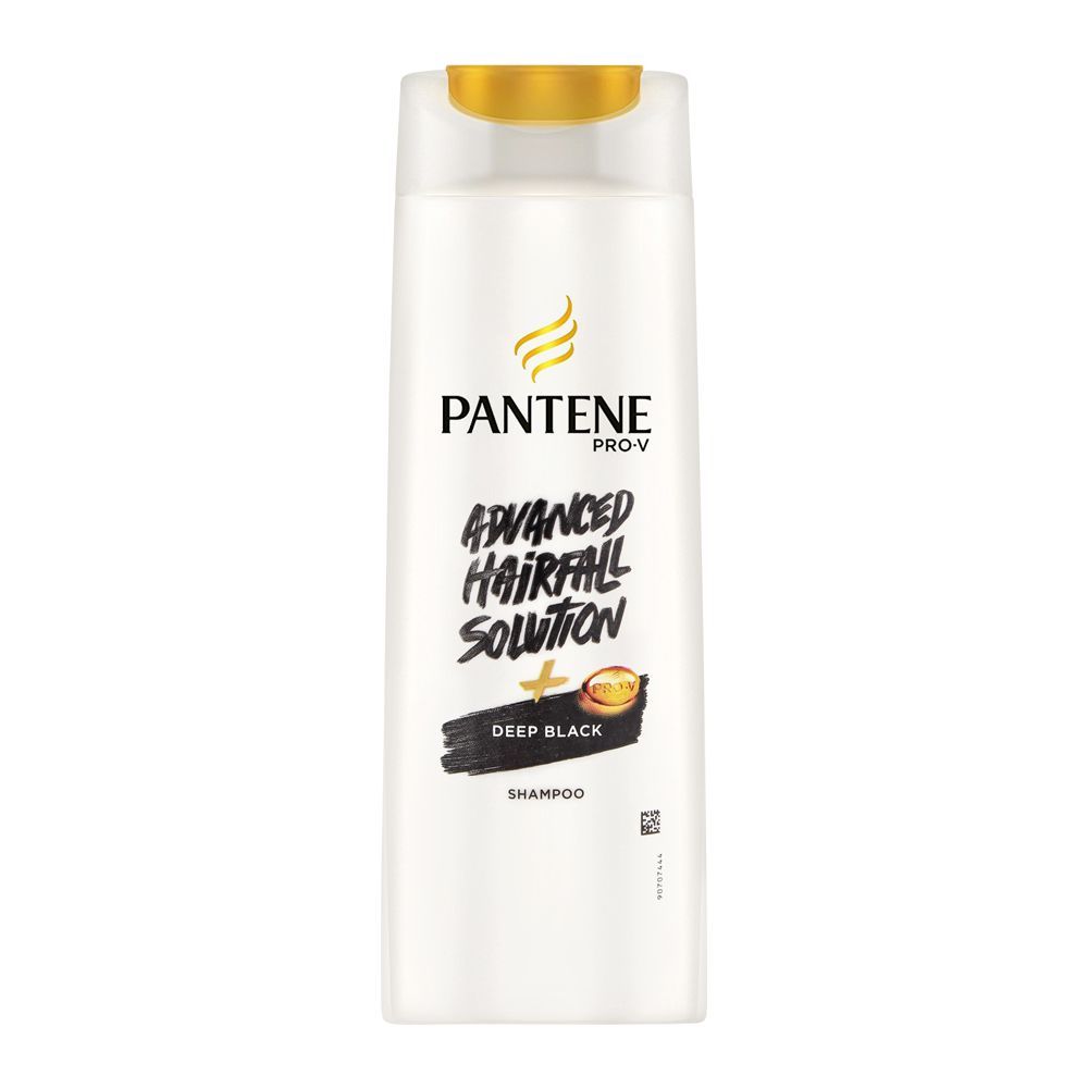 Pantene Advanced Hairfall Solution + Deep Black Shampoo, 185ml