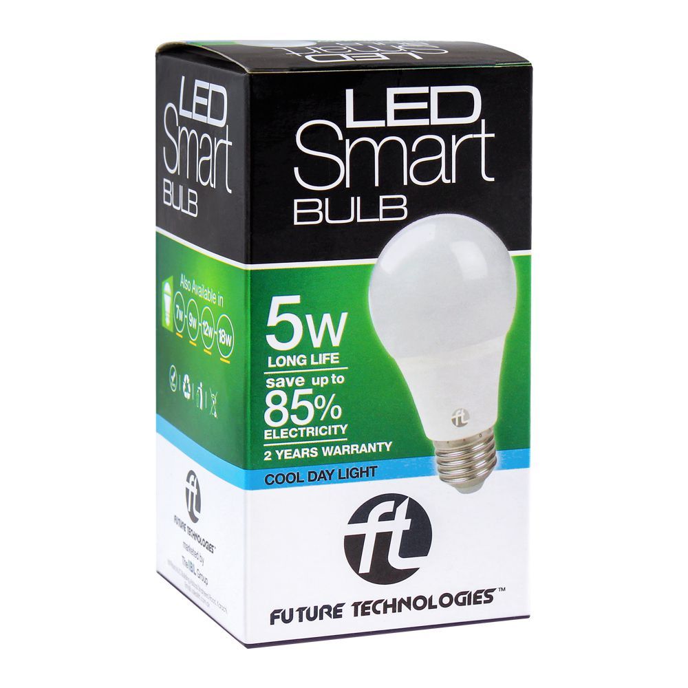 FT LED Smart Bulb, 5W, Cool Day Light