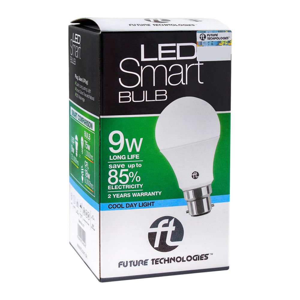 FT LED Smart Bulb, 9W, Holder Style, Cool Day Light