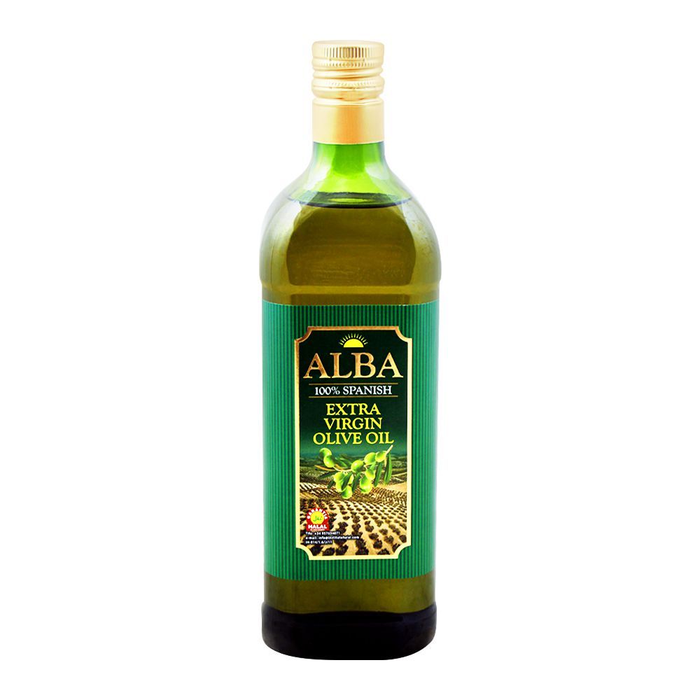 Alba 100% Spanish Extra Virgin Olive Oil, 1 Liter, Bottle