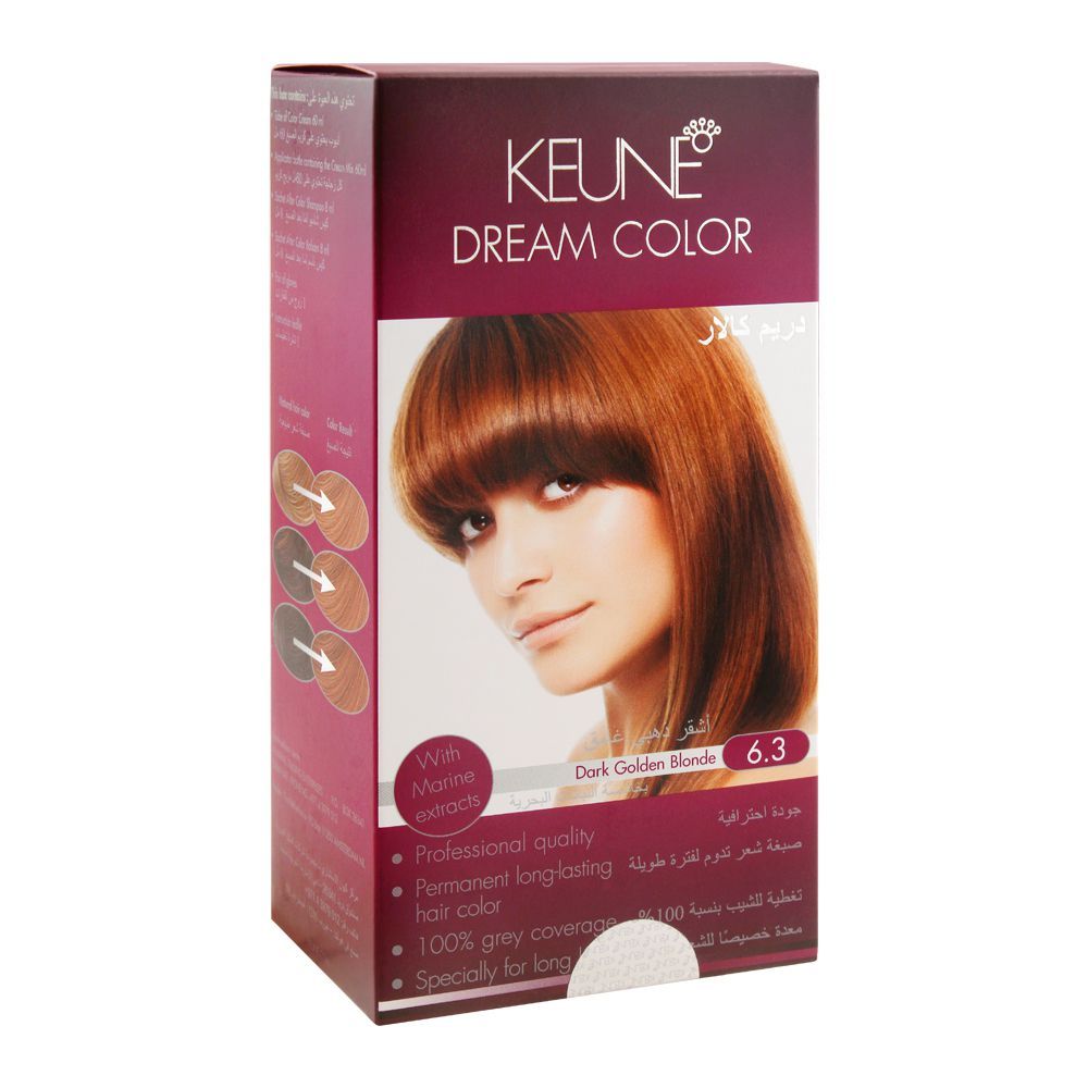 Keune Dream Hair Color, 6.3 Dark Golden Blonde