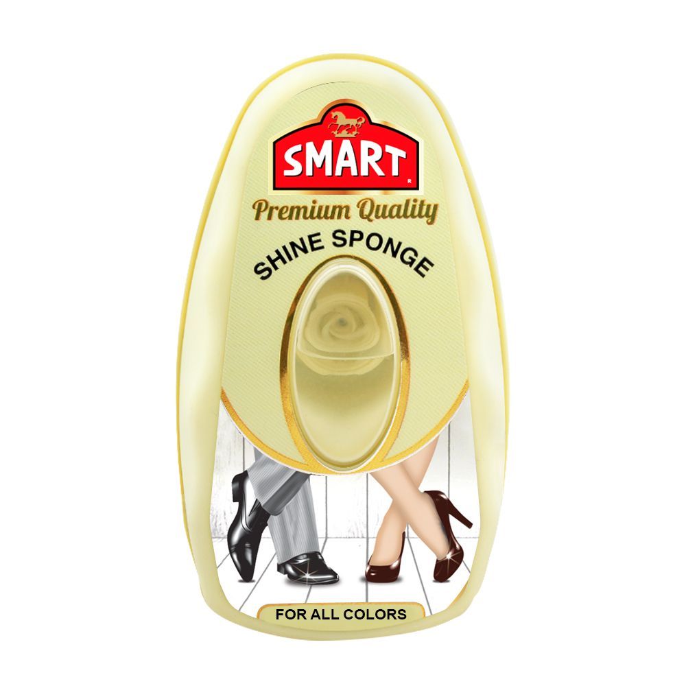 Smart Premium Shoe Shine Sponge, Neutral