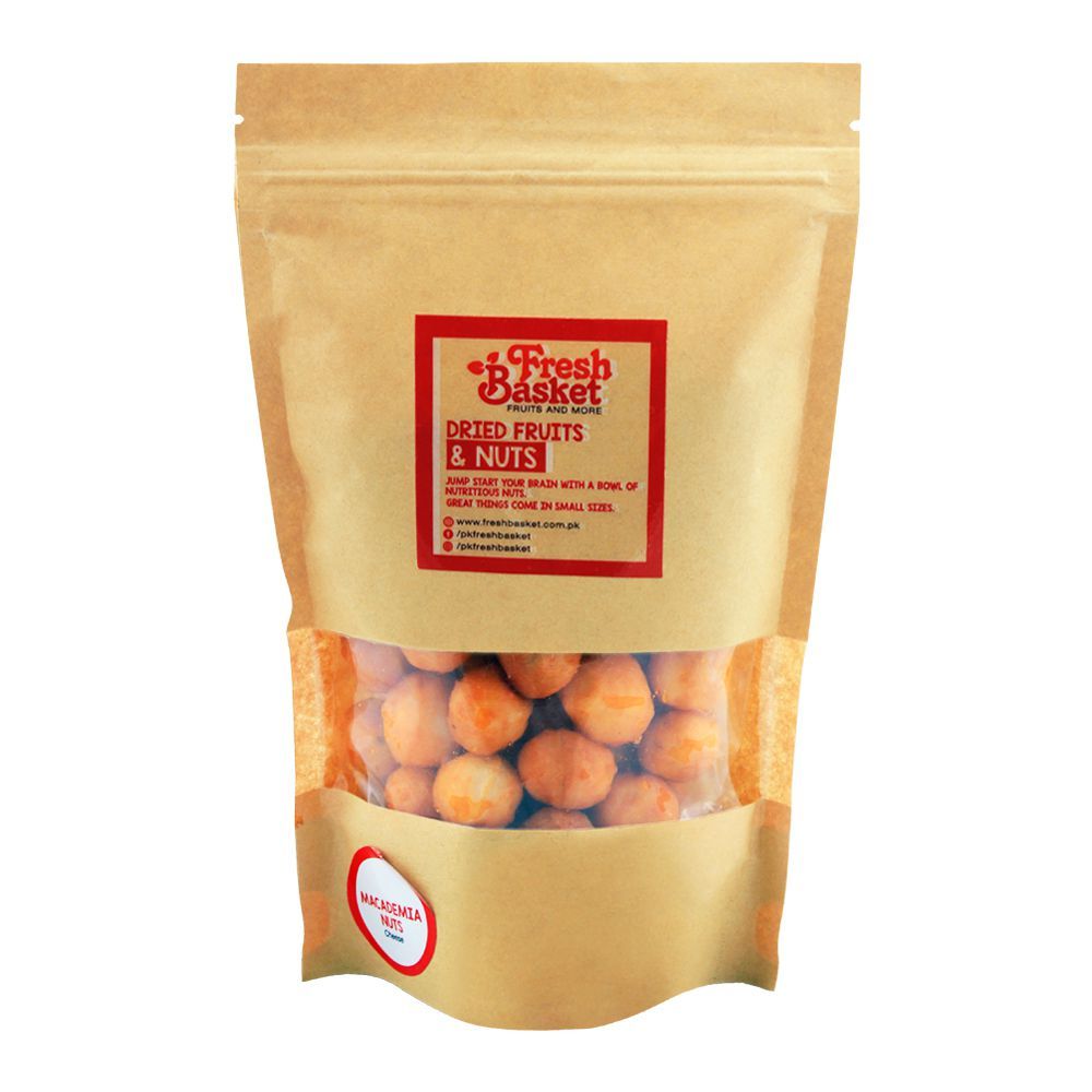 Fresh Basket Macadamia Nuts, Cheese, 250g