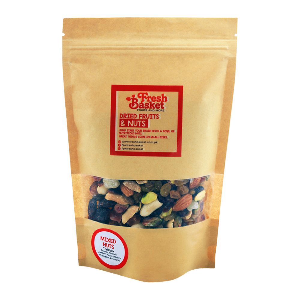 Fresh Basket Mixed Nuts, Trail Mix Dry Fruits, 250g