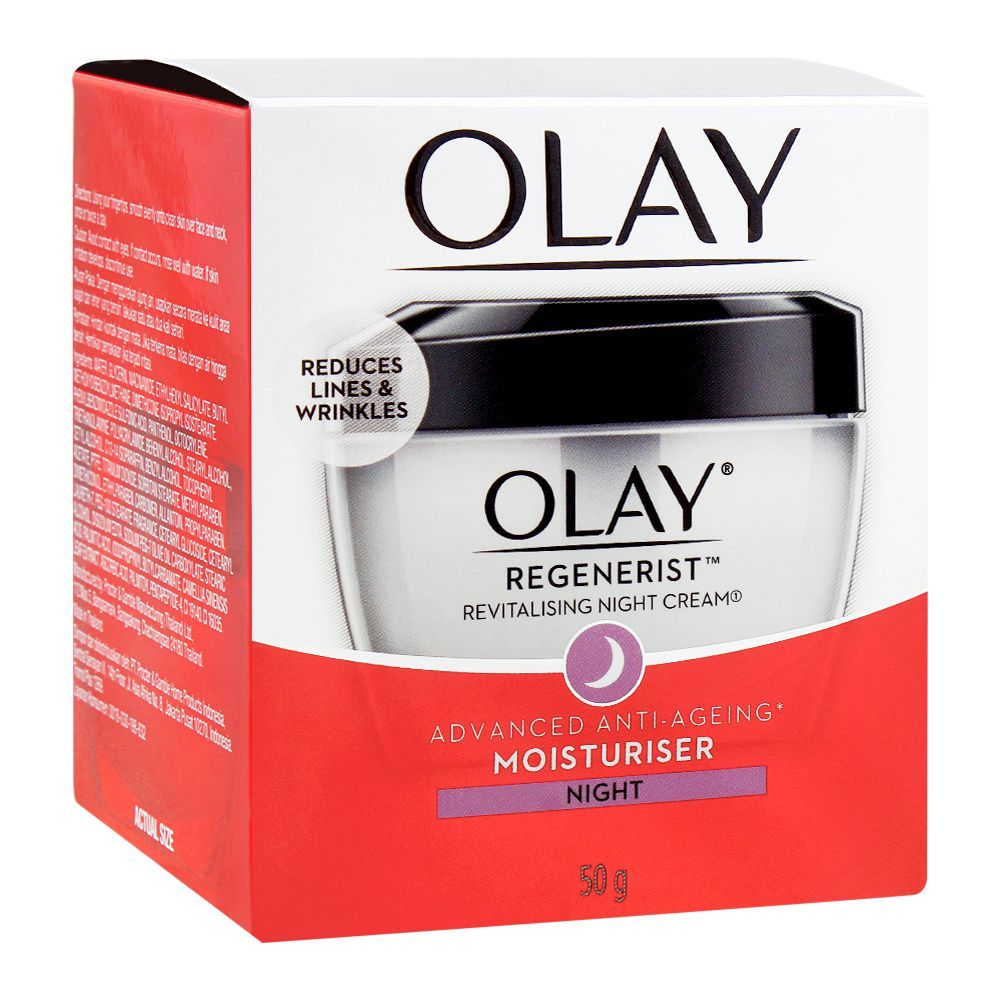 Olay Regenerist Night Cream, Advanced Anti-Ageing Moisturiser, 50ml