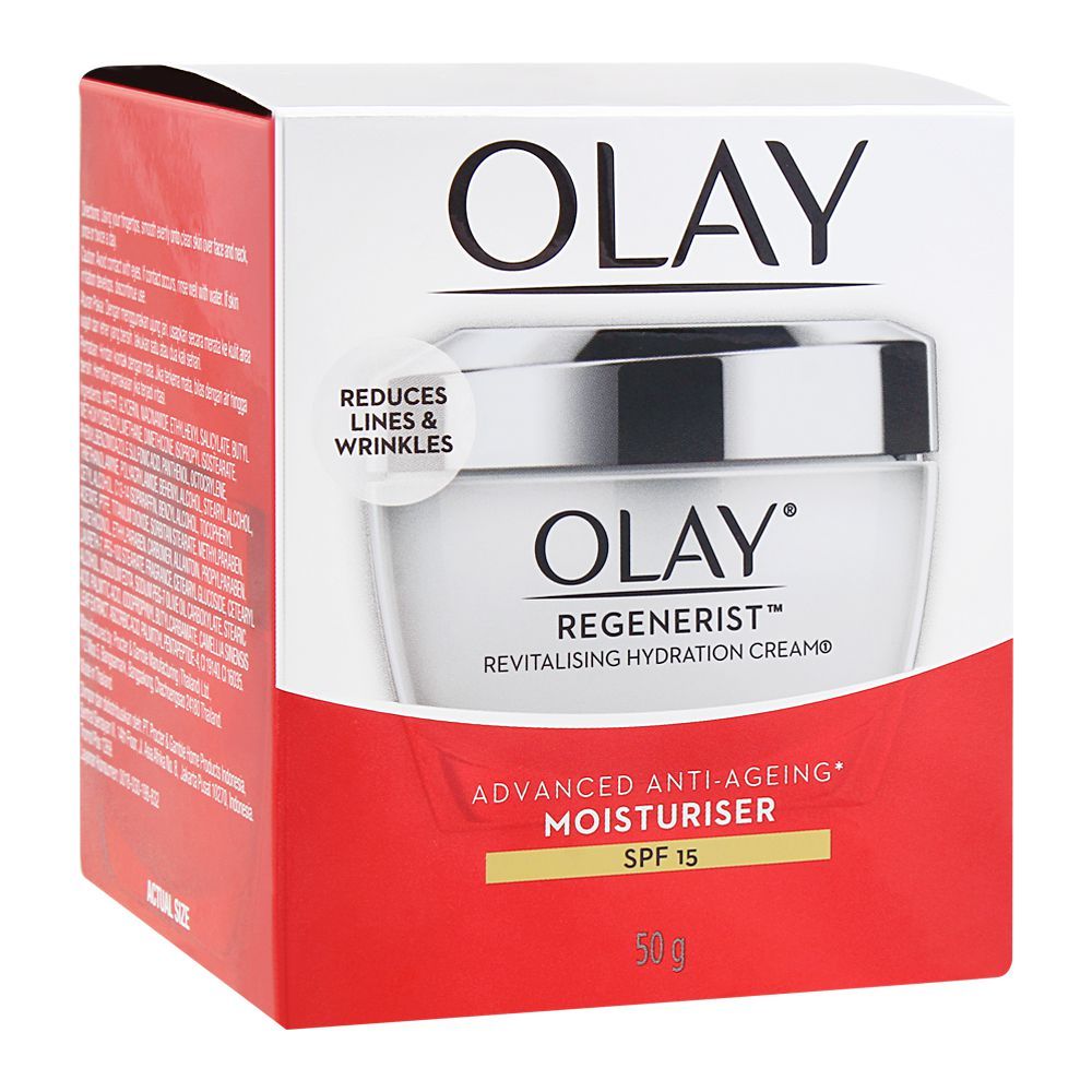Olay Regenerist Day Cream, Advanced Anti-Ageing Moisturiser, SPF 15, 50ml