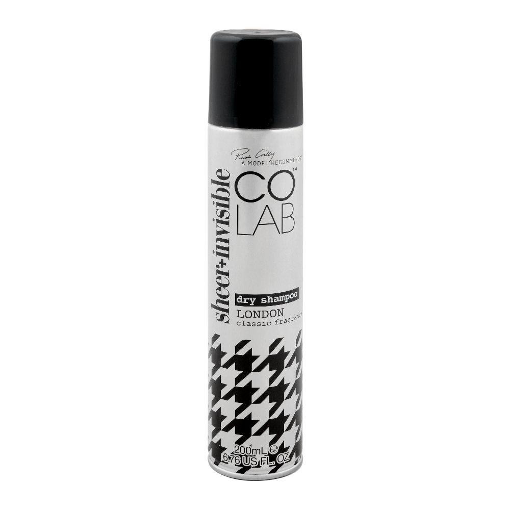 COLAB Sheer + Invisible Dry Shampoo, London Classic Fragrance, 200ml