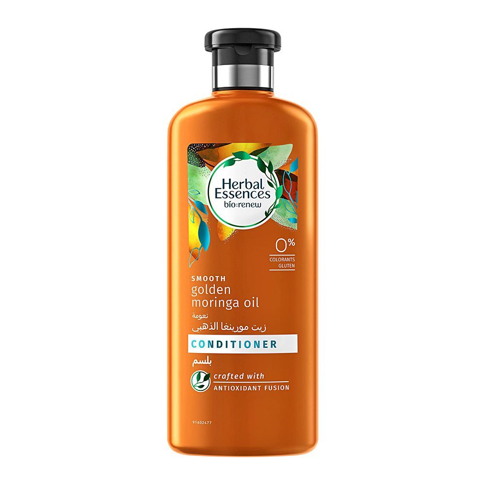 Herbal Essences Bio Renew Smooth Golden Moringa Oil Conditioner, 400ml