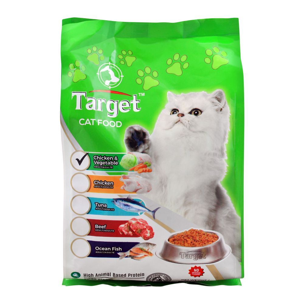 Target Adult Cat Food, Chicken & Vegetable, 500g, Bag