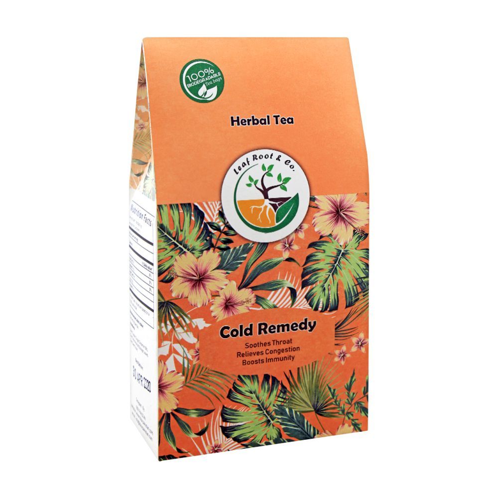 Leaf Root Cold Remedy Herbal Tea Bag's, 20-Pack
