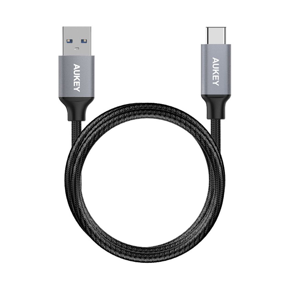 Aukey Braided Nylon USB 3.0 To USB-C Cable, 3.3ft, CB-CD2