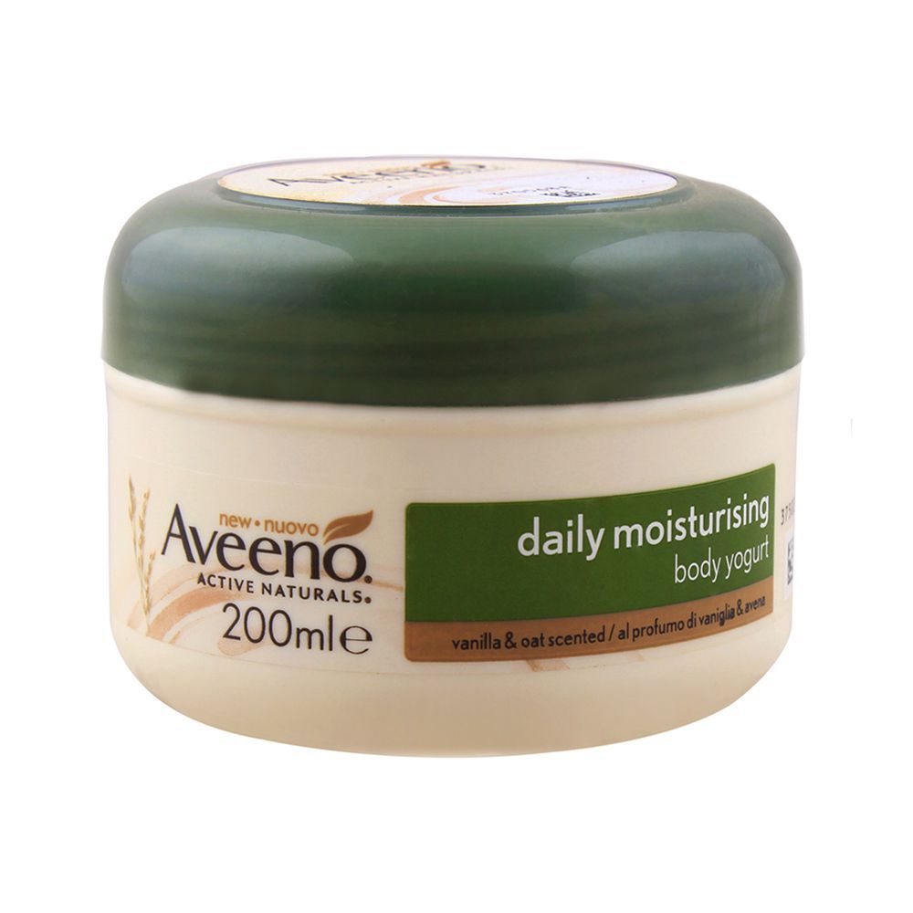 Aveeno Active Naturals Daily Moisturising Body Yogurt, Vanilla & Oat Scented, 200ml