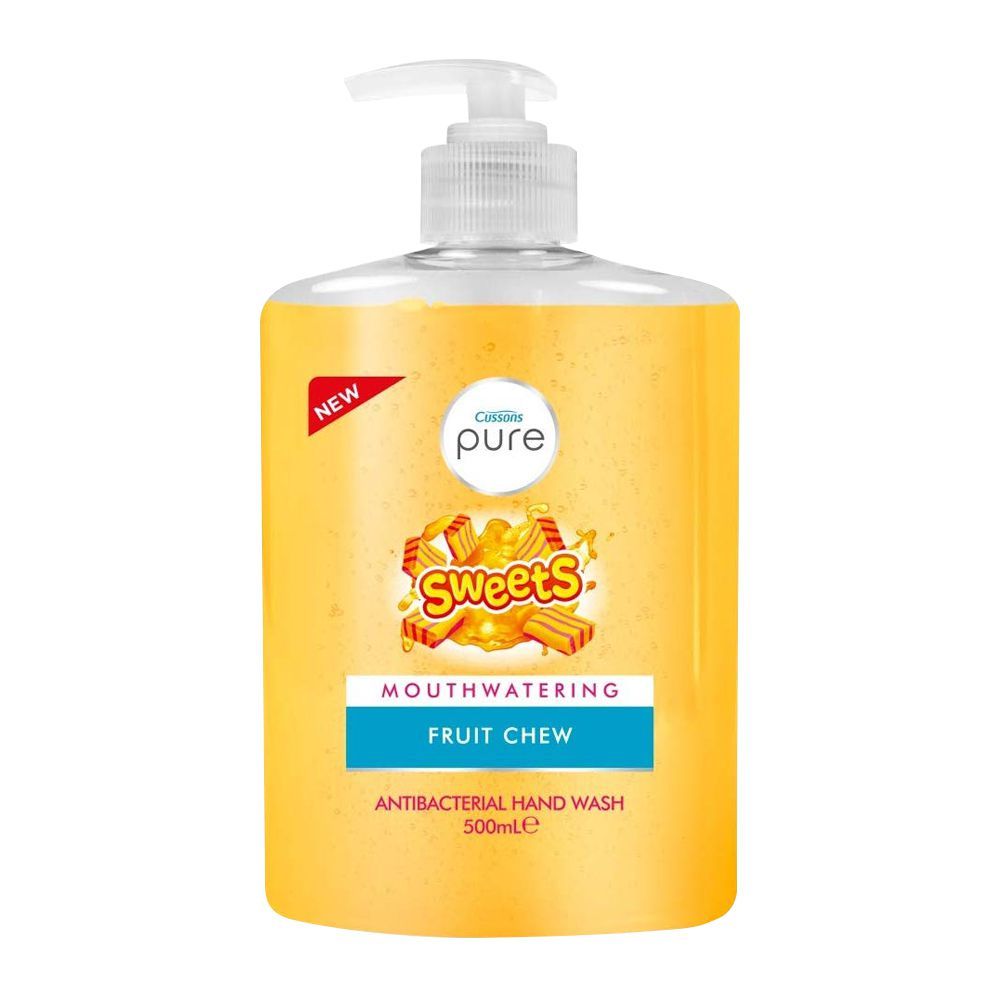 Cussons Pure Sweets Mouthwatering Fruit Chew Antibacterial Hand Wash, 500ml