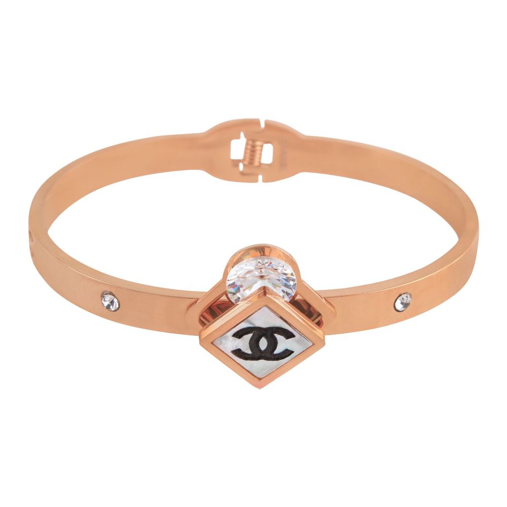 Channel Style Girls Bracelet, Rose Gold, NS-0162